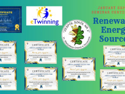 January in eTwinning Project Green energy saves the world